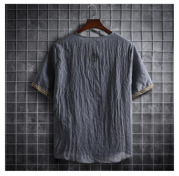 ✨ The Seoul Minimalist: Premium Men’s Plus Size Hawaiian Shirt (M-5XL) – Ultra-Lightweight Solid Color Fabric, Korean "Clean Fit" Aesthetic, and Breathable Short-Sleeve Casual Button-Down