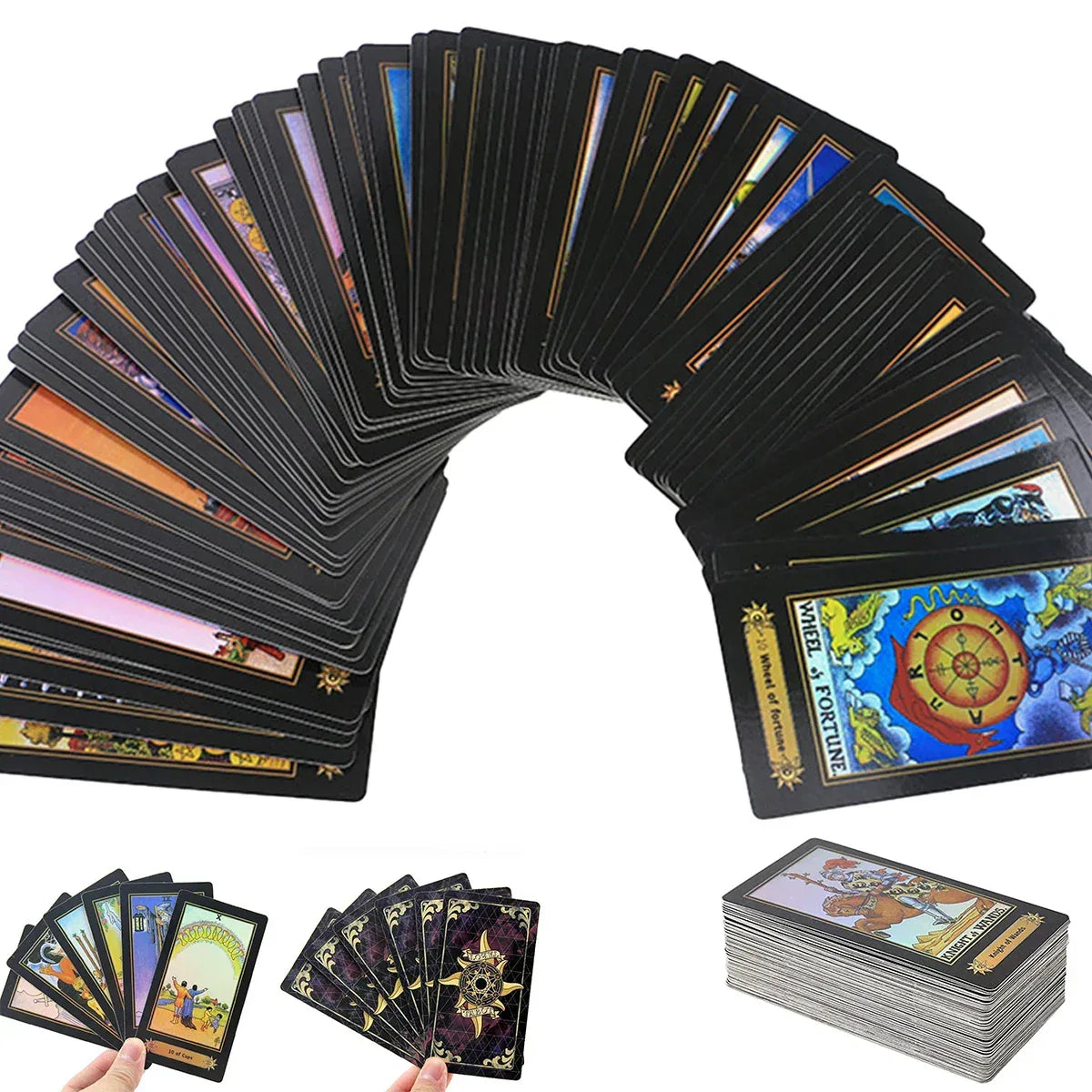 Fantasy Garden Tarot Cards - 78-Card Artistic Deck for Deep Divination and Mindful Creativity