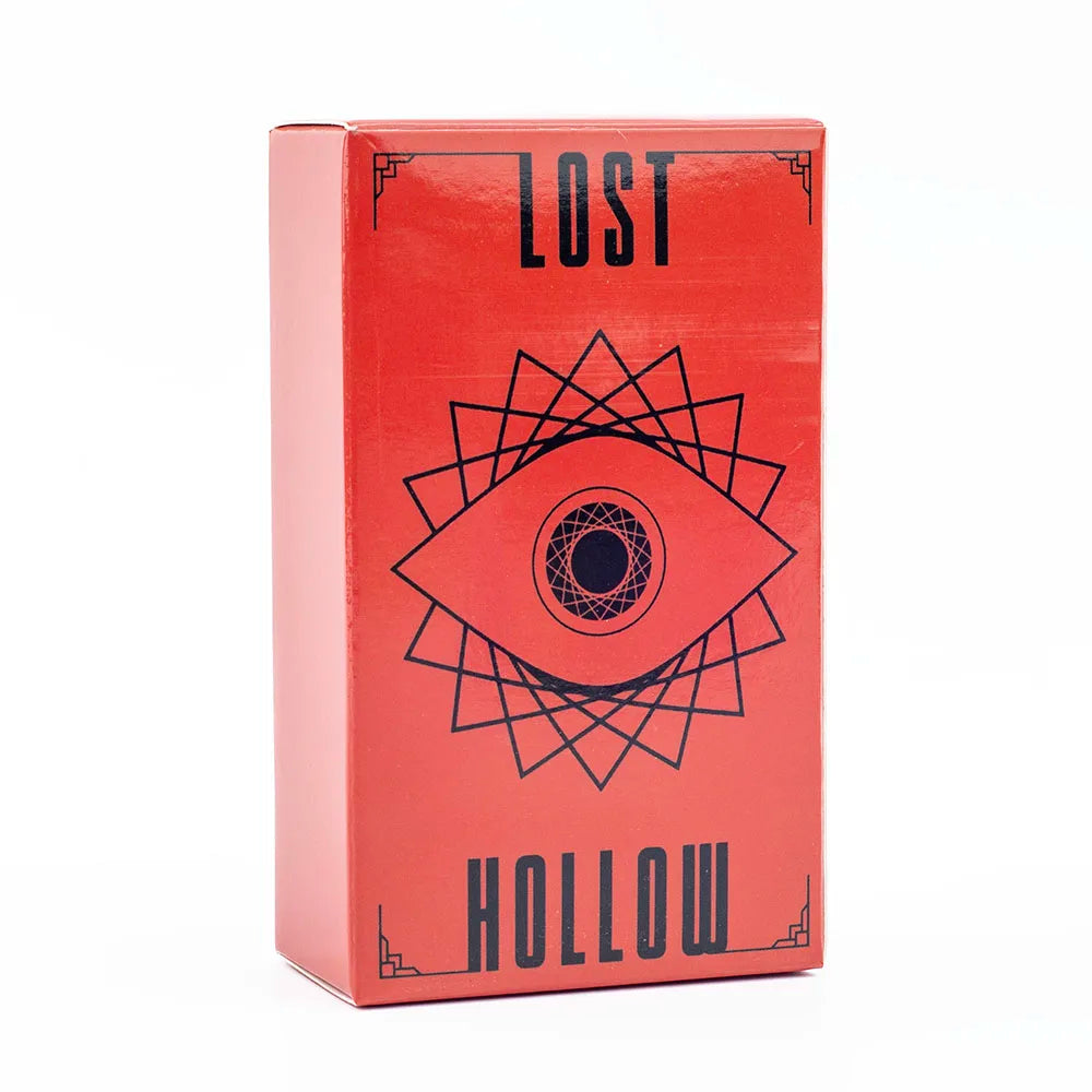 🃏 Lost Hollow Tarot – 80-Card Deck with Guidebook, Red Gilded Edges for Fate Divination, Fortune-Telling & Board Games
