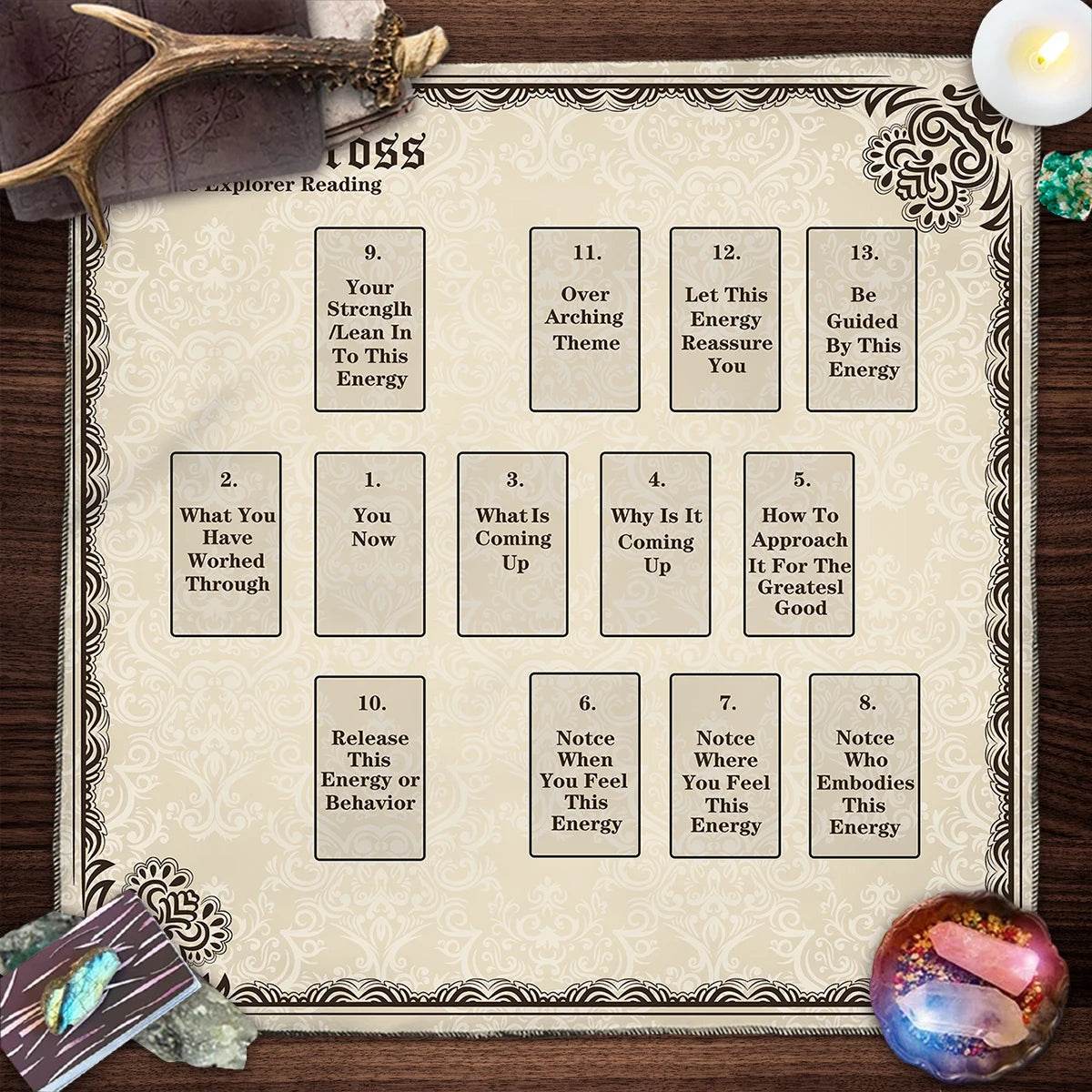 Celtic Cross Altar Cloth - Luxe Tarot Mat for Spiritual Practice TLB (757)