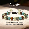 ✨ Classy Winter Jewelry – Yellow and Green Tiger Eye with African Pine Natural Stone Bracelet – Anxiety Relief for Family, Perfect Daily and Christmas Gift