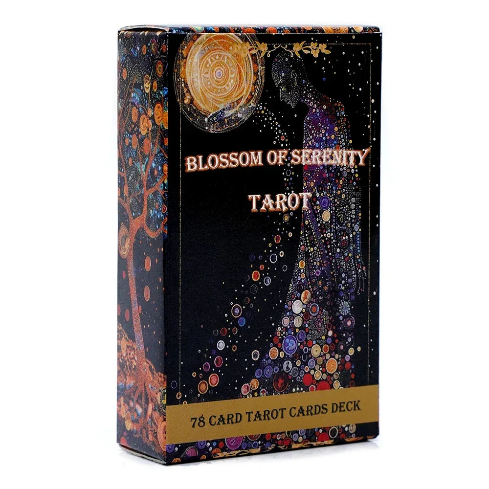 🌸 Blossom of Serenity Tarot Deck – 78 Custom Tarot Cards | 10.3 x 6 cm | Oracle Cards & Board Game Edition