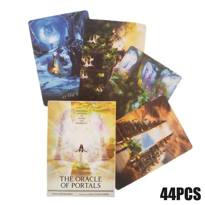 The Oracle Of Portals – 78-Card Tarot Deck for Fate Divination, Beginners & Family Party Board Games