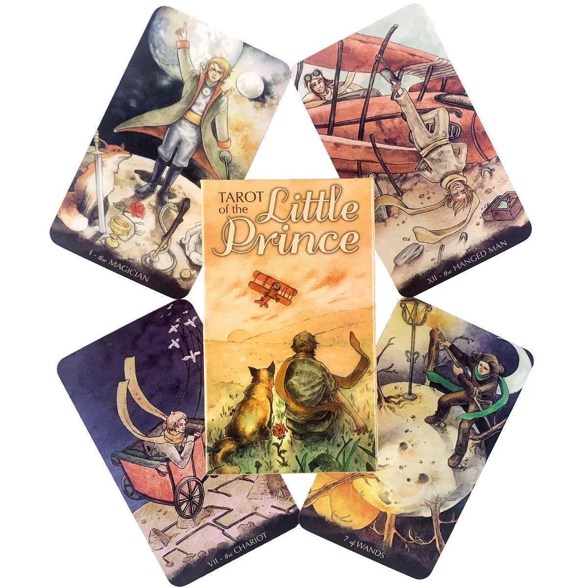 Tarots of the Little Princes – Whimsical 78-Card Divination Deck for Fate and Fun Board Games