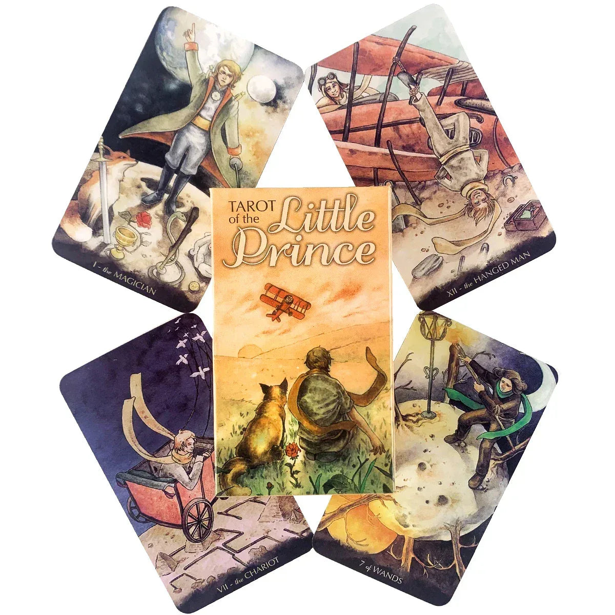 Tarots of the Little Princes – Whimsical 78-Card Divination Deck for Fate and Fun Board Games