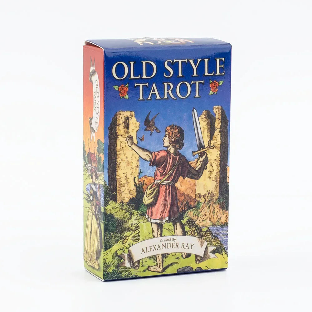 Old Style Tarot – 79-Card Vintage-Inspired English Visions Divination Deck for Board Games and Fortune Telling (10.3x6 cm)