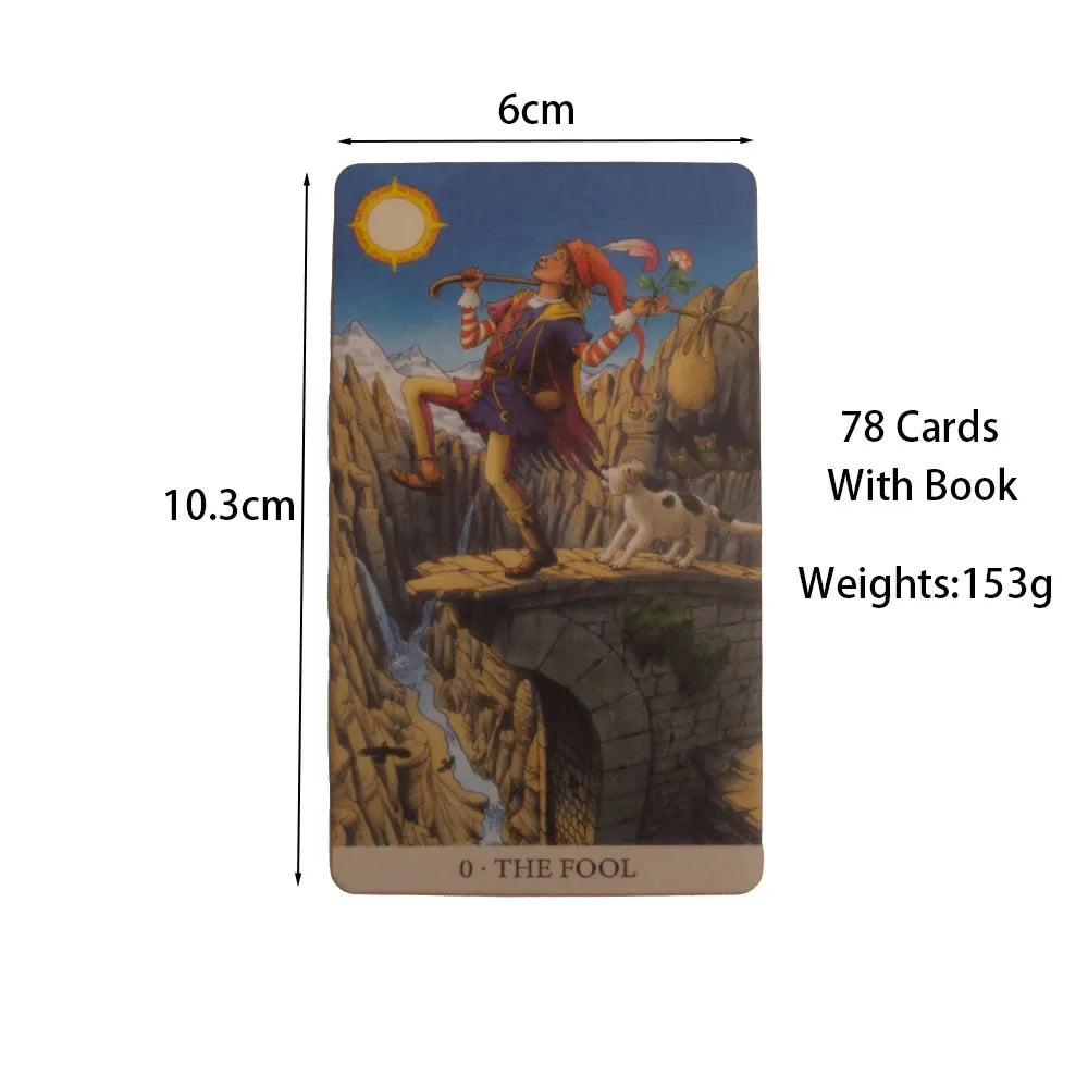 78Pcs Longest Dream Tarot Card Set High-Quality Divination Tool With Detailed Guidebook Colorful Frame Fortune Telling Cards