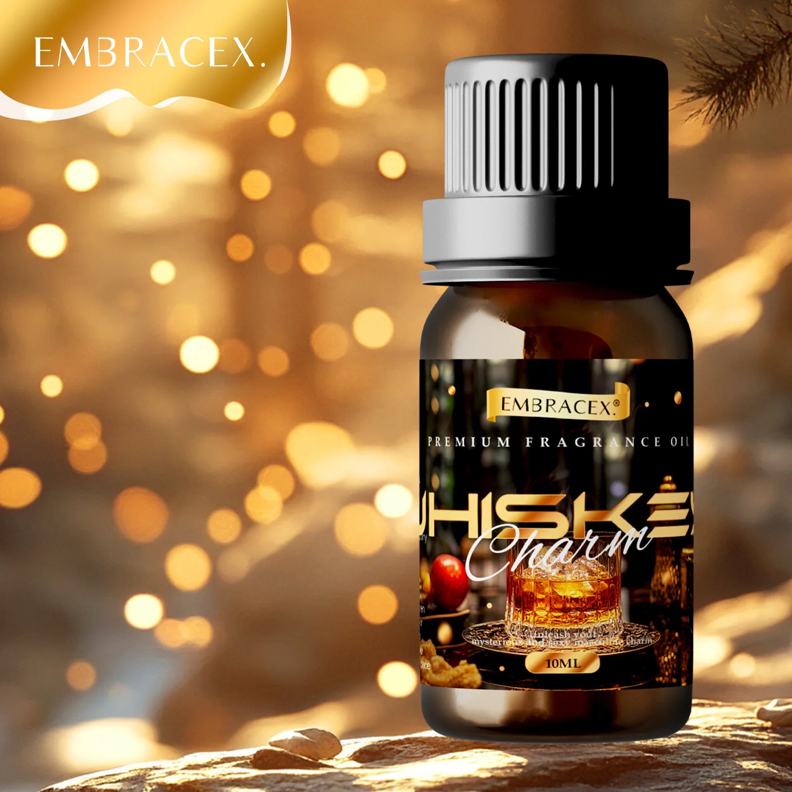 🌿 6PC/1PC 10ML Men's Essential Oil Gift Set – Perfect Father’s Day and Friends’ Gift for Candle Making, Soap Crafting, and Aromatherapy Diffusers﻿ Whiskey