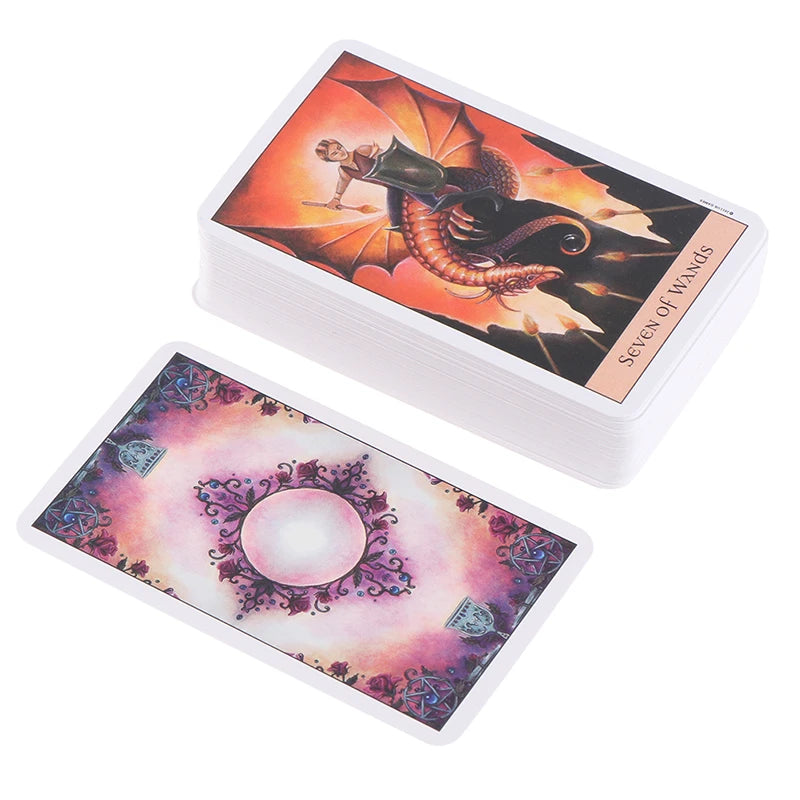 💎 Crystal Visions Tarot Deck – 78 Cards + Unknown Card | Classic Rider-Waite Symbolism with Ethereal Art | Guidebook Included | Divination & Party Board Game