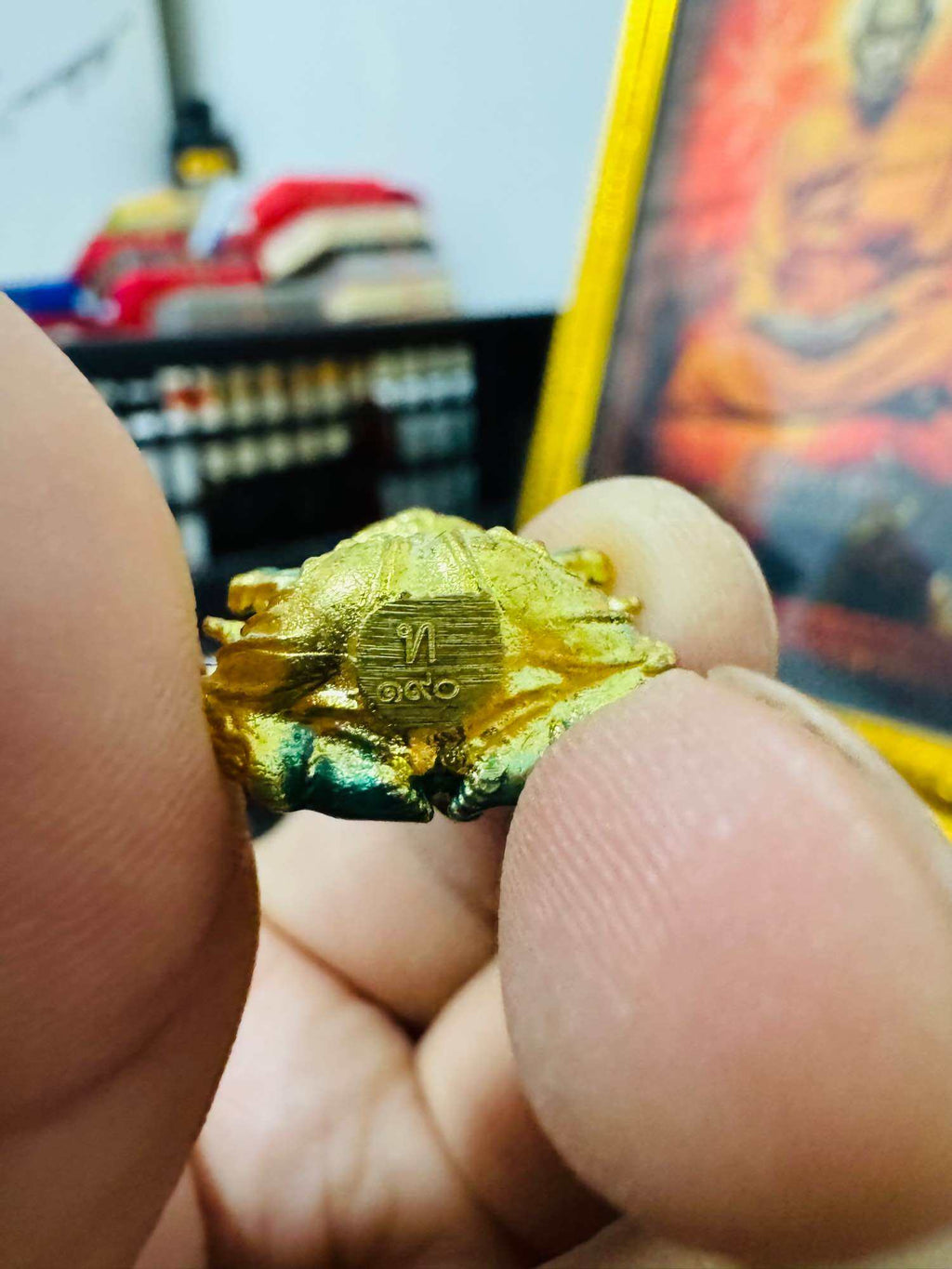 ✨ Authentic Phra Phikanet﻿ Closed-Eyes Statue, Green Enamel with Divine Gold Coating – Triple Empowerment by Luang Pu Phat Punyakamo at Wat Huay Duan ✨