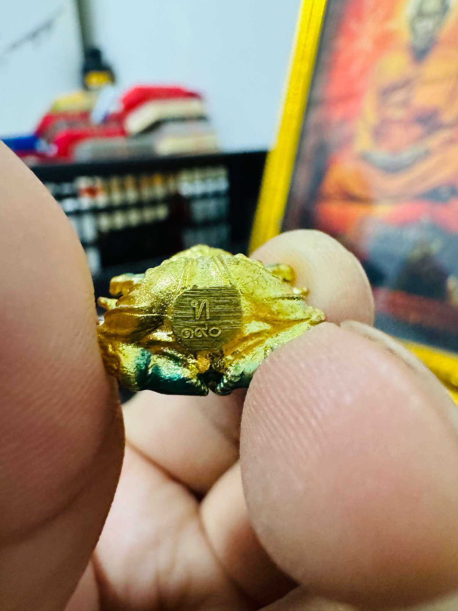 ✨ Authentic Phra Phikanet﻿ Closed-Eyes Statue, Green Enamel with Divine Gold Coating – Triple Empowerment by Luang Pu Phat Punyakamo at Wat Huay Duan ✨