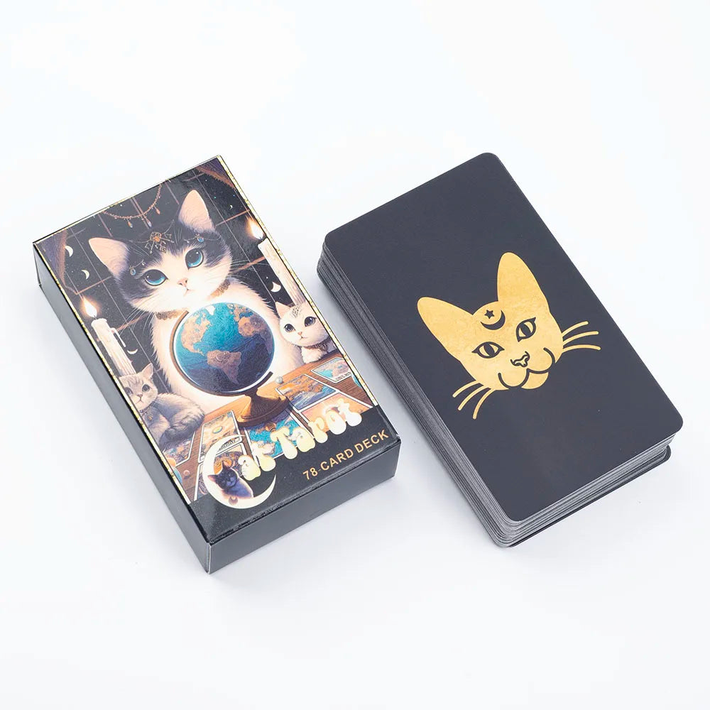 🃏 Cat Tarot – A 78 Card Deck High Quality English Version Board Game for Easy and Fun Fortune Telling Perfect for Family Gatherings