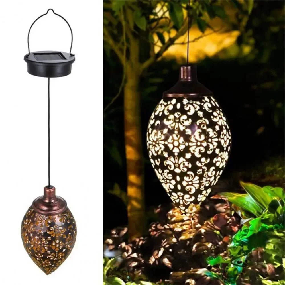 Water Drop Solar Projection Light – Waterproof Hollow Design for Garden, Patio, Fence, Street, Stair & Balcony Outdoor Decor