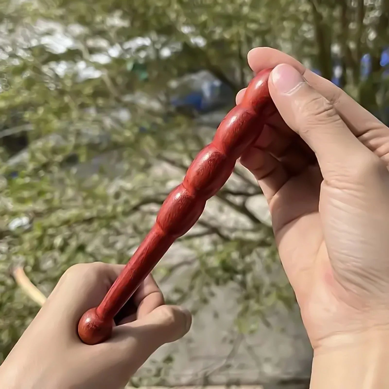 Wood Massage Stick – Natural Rosewood Thai Acupoint Reflexology Tool for Full Body Deep Tissue Relaxation﻿