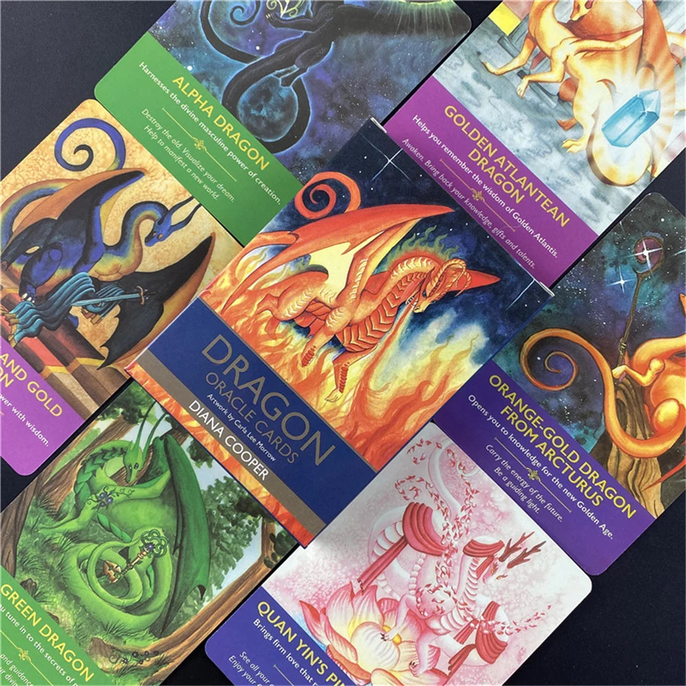 The Dragon Oracle Cards Tarot – 78-Card Full English Edition for Divination and Spiritual Guidance