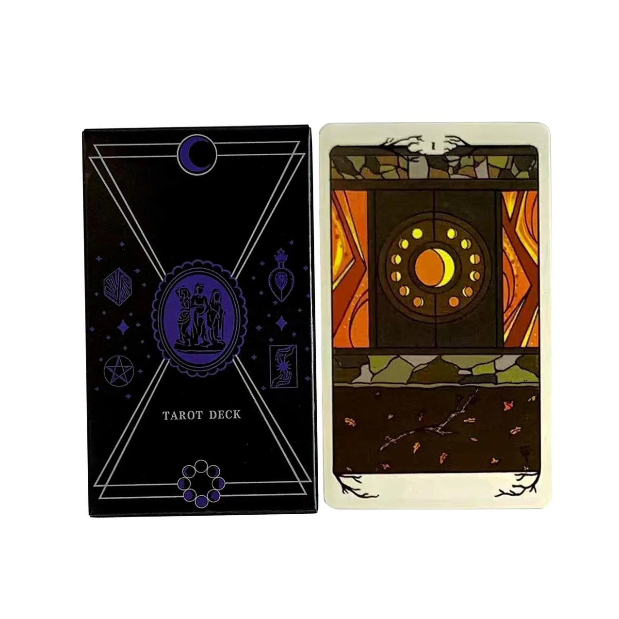 New Tarot Deck 78 Cards – English Edition for Predictive Divination, Family Games & Holiday Gifts