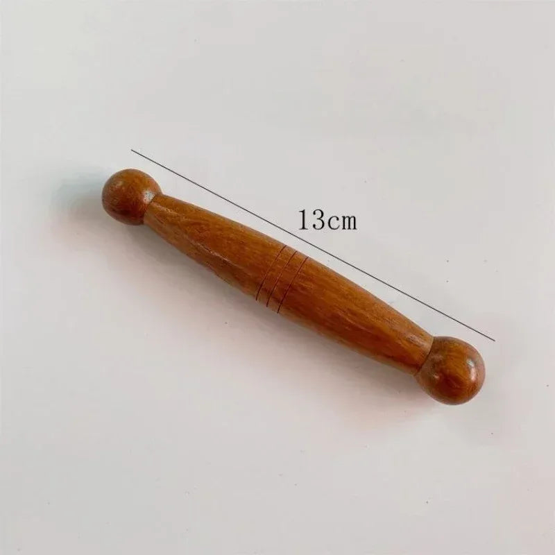 Wooden Acupuncture Massage Stick – Spa Muscle Stick for Fascia, Acupoint, Trigger Point, Foot and Body Massage﻿ Round rod