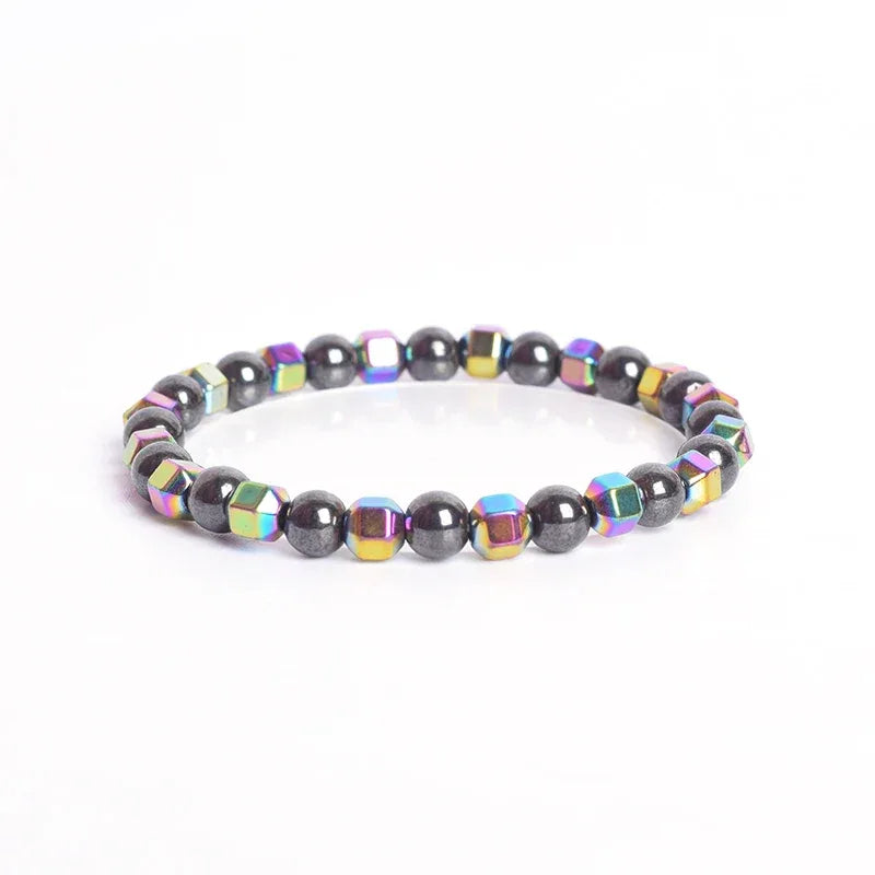 ✨ Bohemian Therapeutic Magnetic Hematite Bracelet – Homme Body Slimming & Weight Loss Health Care Jewelry – Couple Bangle Gift for Women 12