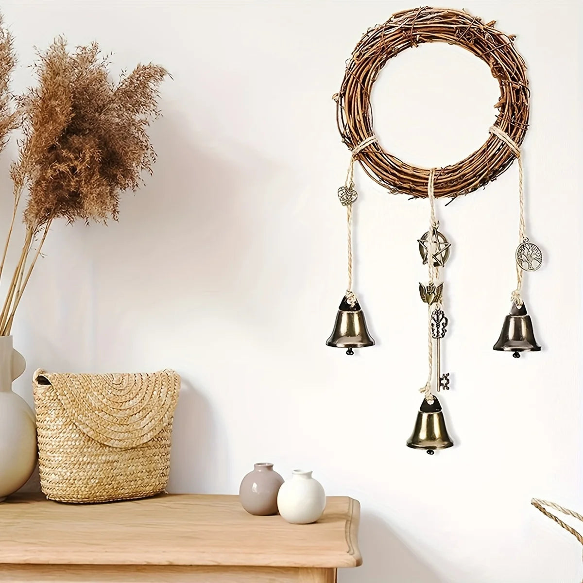 🔔 Vintage Bell Pendant – Home Décor Charm & Door Knob Ornament | Hobbyist Craft & Gift | Free Shipping tt-smscb-0687-1