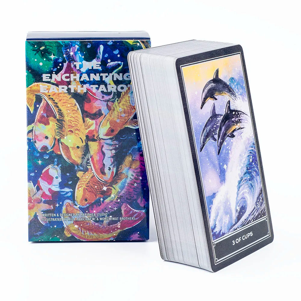 The Enchanting Earth Tarot 80-Card Deck Divination Edition Nature-Inspired Board Game for Intuitive Guidance and Self-Discovery