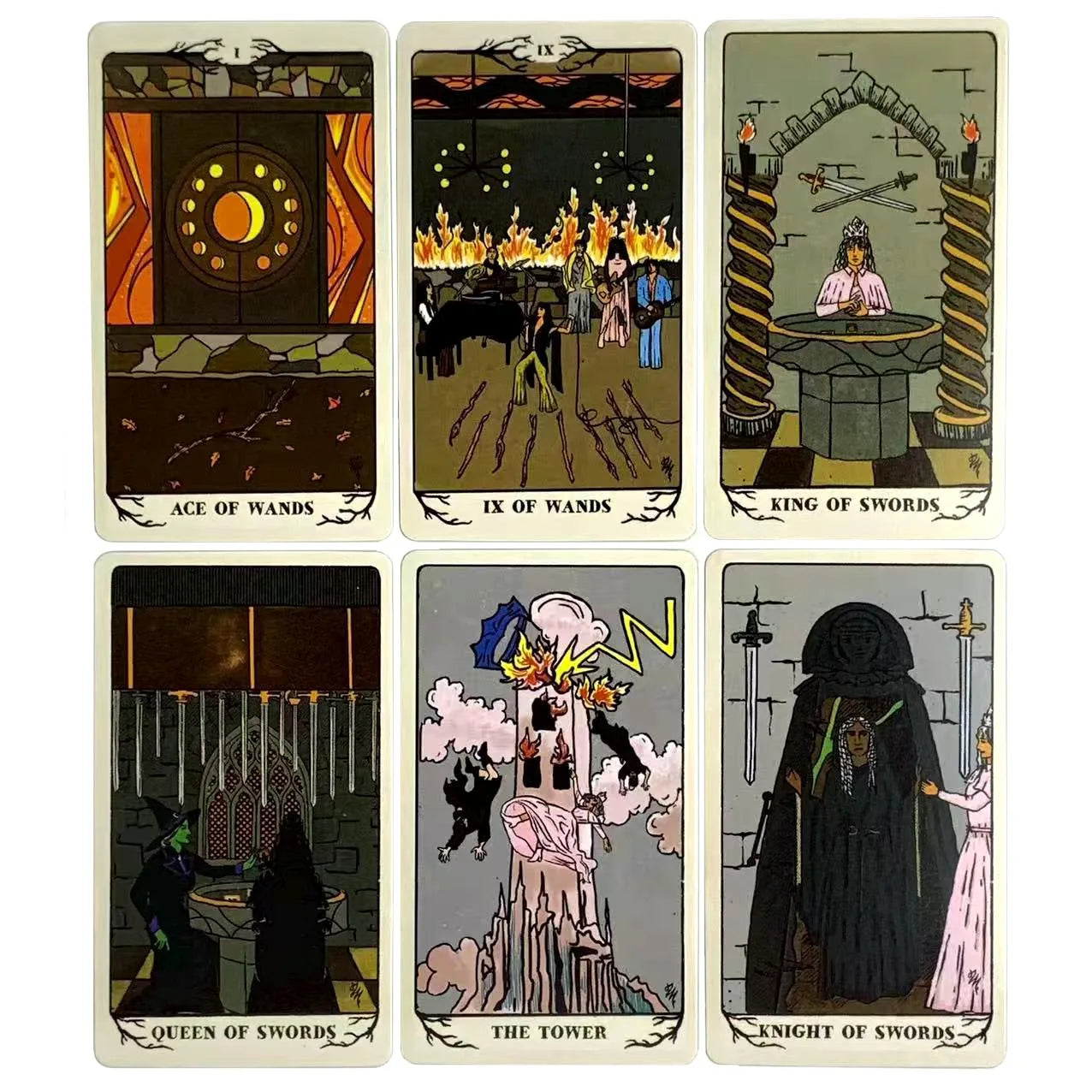 New Tarot Deck 78 Cards – English Edition for Predictive Divination, Family Games & Holiday Gifts