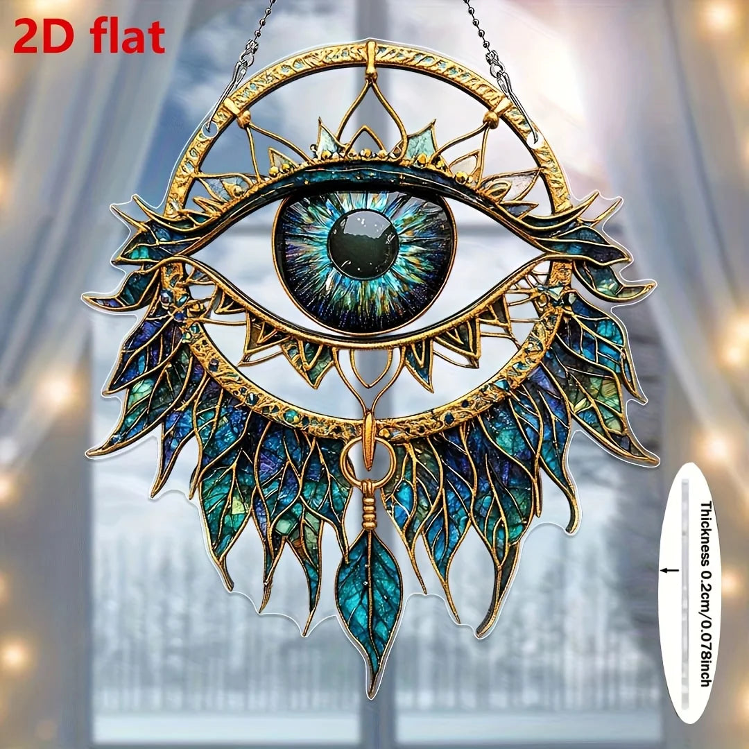 🧿 1Pc Evil Eyes Hanging Decoration – Wind Chime Pendant & Suncatcher for Home, Garden & Car Décor | Protective Ornament | Free Shipping