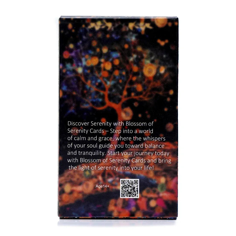 🌸 Blossom of Serenity Tarot Deck – 78 Custom Tarot Cards | 10.3 x 6 cm | Oracle Cards & Board Game Edition