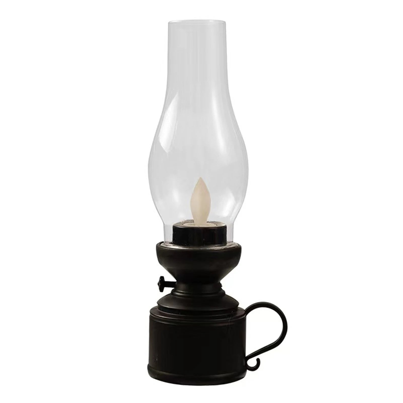 🕯️ Vintage Kerosene Lamp LED Flameless Candle – Antique Style Battery Operated Decoration Lamp for Halloween & Home Ambiance B