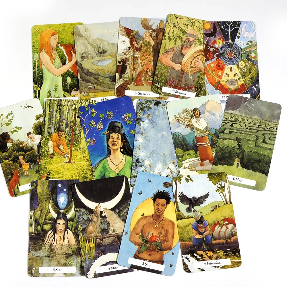 🌿 The Witches’ Wisdom Tarot Deck – 78 Cards with Guidebook | Family Party Board Game Edition
