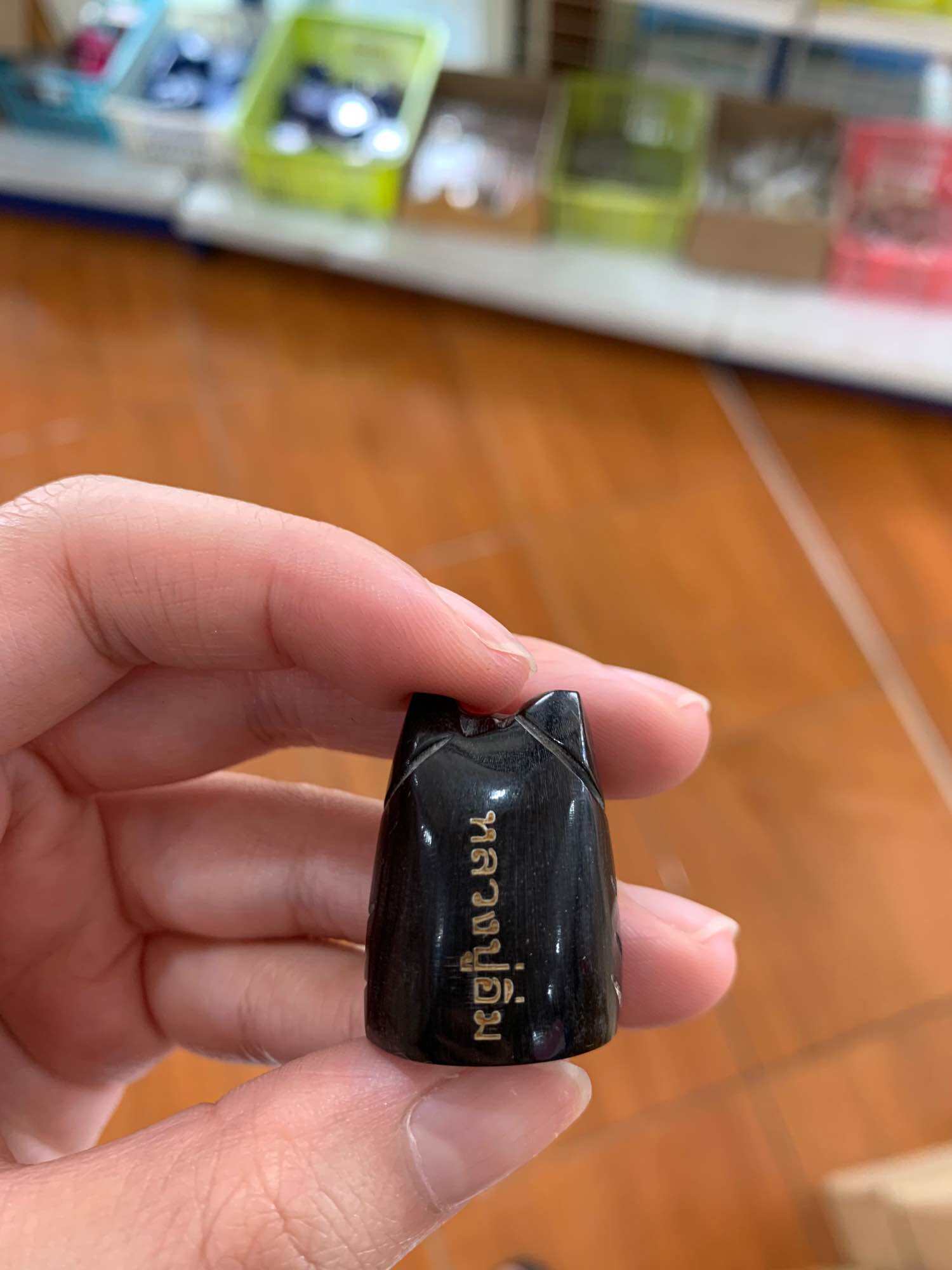 🐯 Sacred Buffalo Horn Tiger Amulet – Hand-Carved by Luang Pu Im Panyawutho, Wat Thung Na Mai