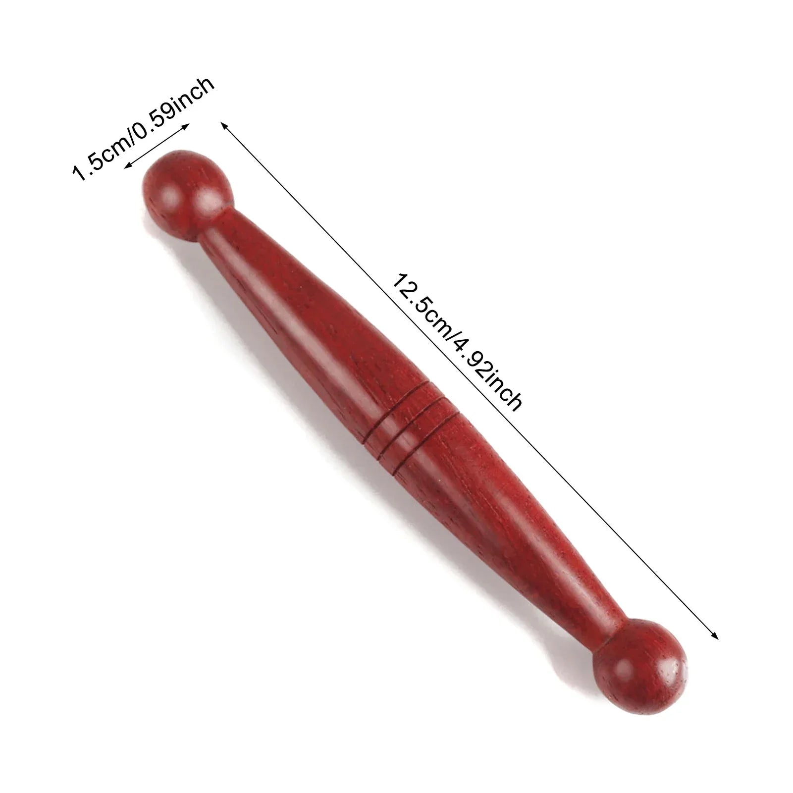 Wood Massage Stick – Natural Rosewood Thai Acupoint Reflexology Tool for Full Body Deep Tissue Relaxation﻿