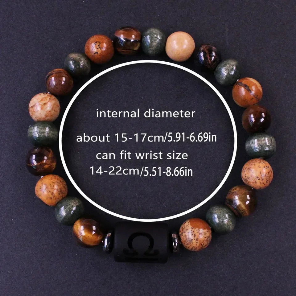 ✨ Boho Natural Stone Tiger’s Eye Bracelet – Unisex Jewelry for Women & Men – Unique Birthday & Christmas Gift for Boyfriend