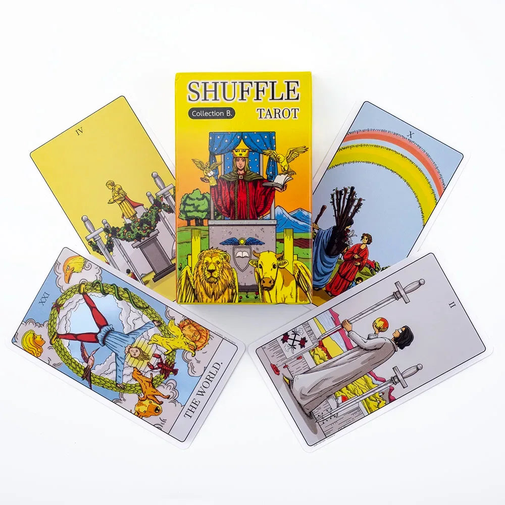 🎨 Shuffle Tarot Collection B – Shuffled World of RWS Tarot Deck | 80-Card Creative Storytelling Edition | Compact 10.3x6 cm | Innovative Tarot Experience