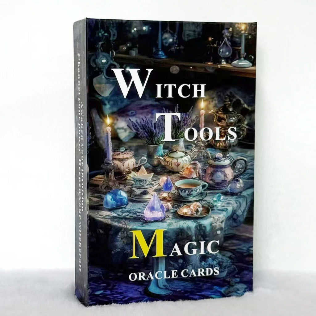 Witch Tools Magic Oracle Cards – 54-Card Witchy Aesthetic Deck (12x7 cm) for Self-Guidance, Mindfulness & Divination