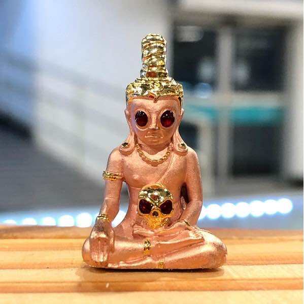 👹 Phaya Ngang Maha Mon (Great Mantra King): Mahawiro Edition – Phra Ajarn Amnart, Chaiyaphum – Powerful Love Charm, Wealth & Occult Protection 2k pink-gold plated fuse