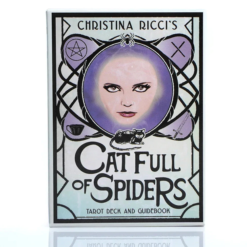🕷️ Cat Full of Spiders Tarot Deck – 81 Cards Featuring Original Art Inspired by Actress Christina Ricci’s Cinematic Journey