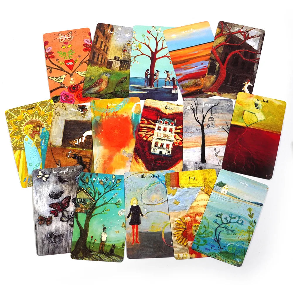 🕉️ Mudras For Body, Mind, and Spirit – 68-Card Yoga Practice Tarot Oracle Deck with PDF Guidebook | Holistic Healing & Meditation Tool | Free Shipping