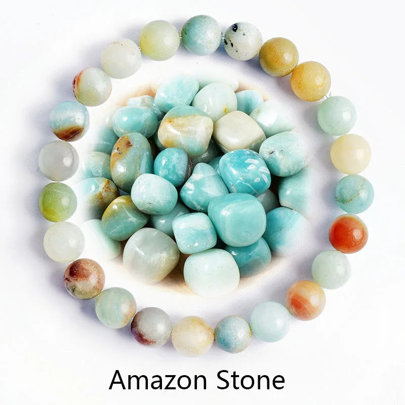 ✨ Natural Stone Protection Bracelet – Dragon Blood Beads, Quartz & Onyx Stretch Jewelry for Men & Women – Healing Reiki & Yoga Energy Bracelet 18 Amazon Stone