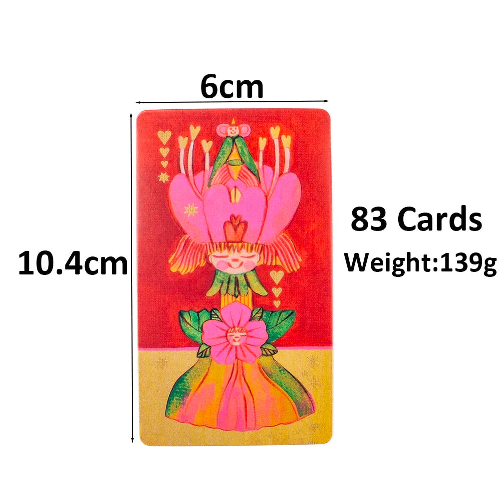 Pipspeak Marseille Tarot Deck - 83 Cards for Family Gatherings, 10.3 × 6 cm