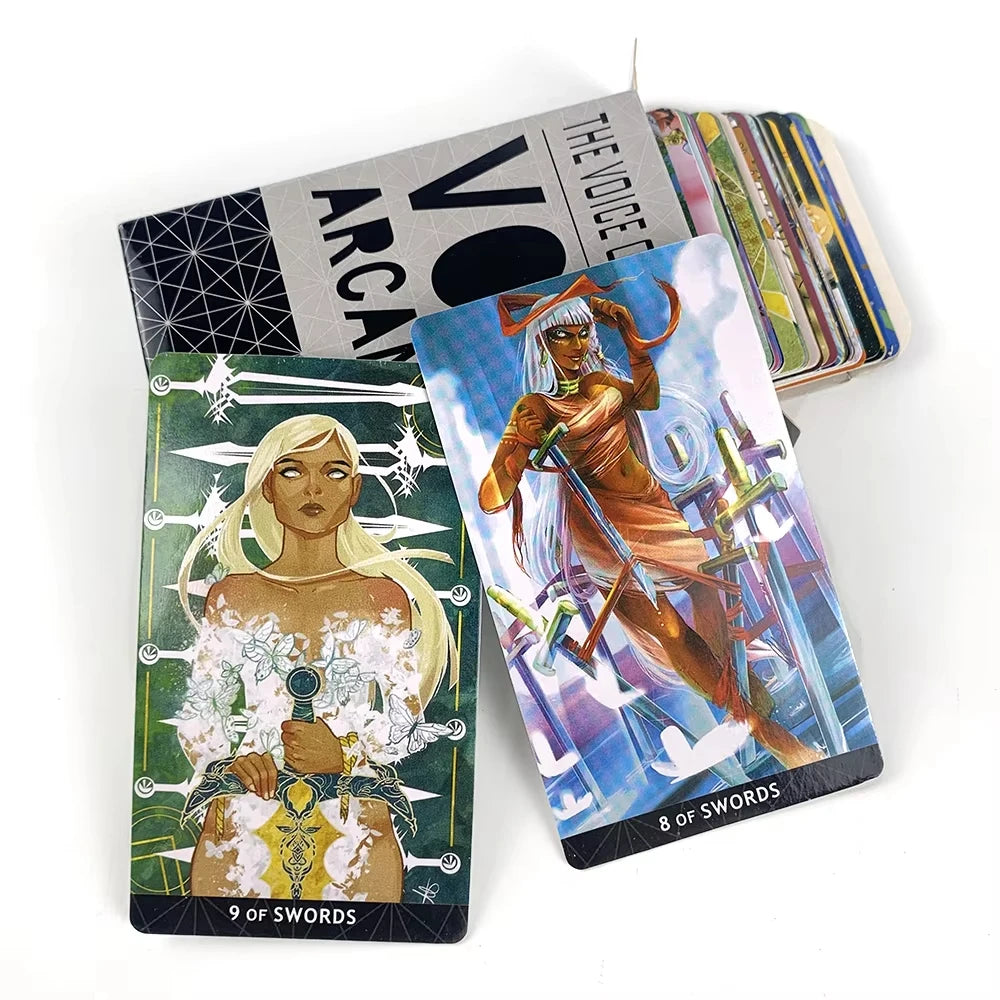 🎭 Vox Arcana Tarot Deck – 78 Cards | Multi-Artist Collective | Guidebook Included | Divination & Party Board Game