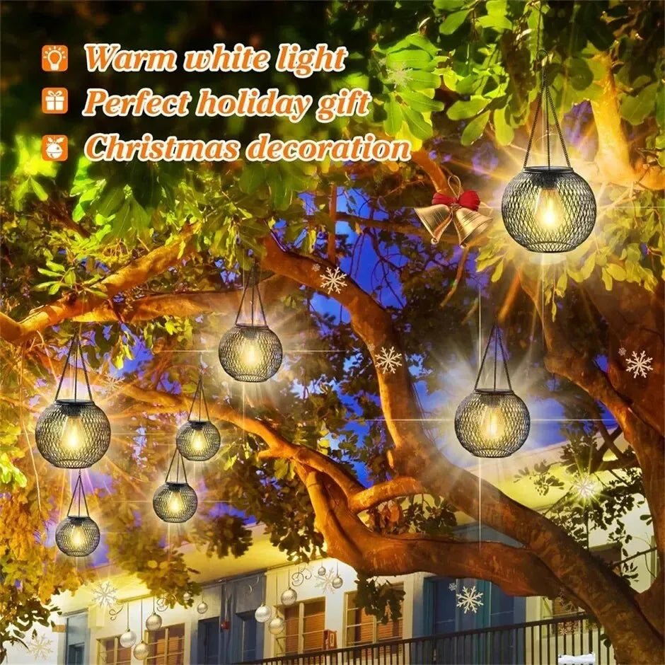 🌞 Solar Lantern Outdoor by Ortiny – Upgraded Waterproof Hanging Solar Light for Garden & Patio Décor | Free Shipping