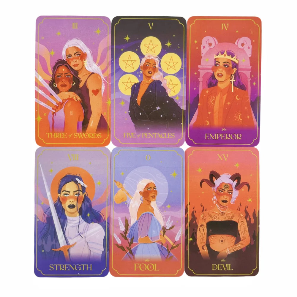 The Lovely Ladies Tarot Deck – 78 Cards English Edition for Empowerment, Divination & Party Board Game