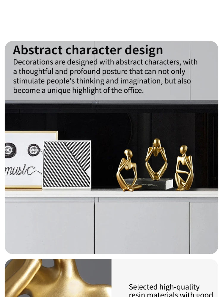 🎨 Scandinavian Abstract Figures – Light Luxury Mini Crafts for Home & Desktop Decoration | Entryway Ornament | Free Shipping