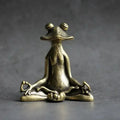 🐸 Retro Copperware Zen Frog Incense Holder – Solid Pure Copper Tea Pet & Aromatherapy Ornament | Handmade Meditation Décor | Free Shipping Default Title