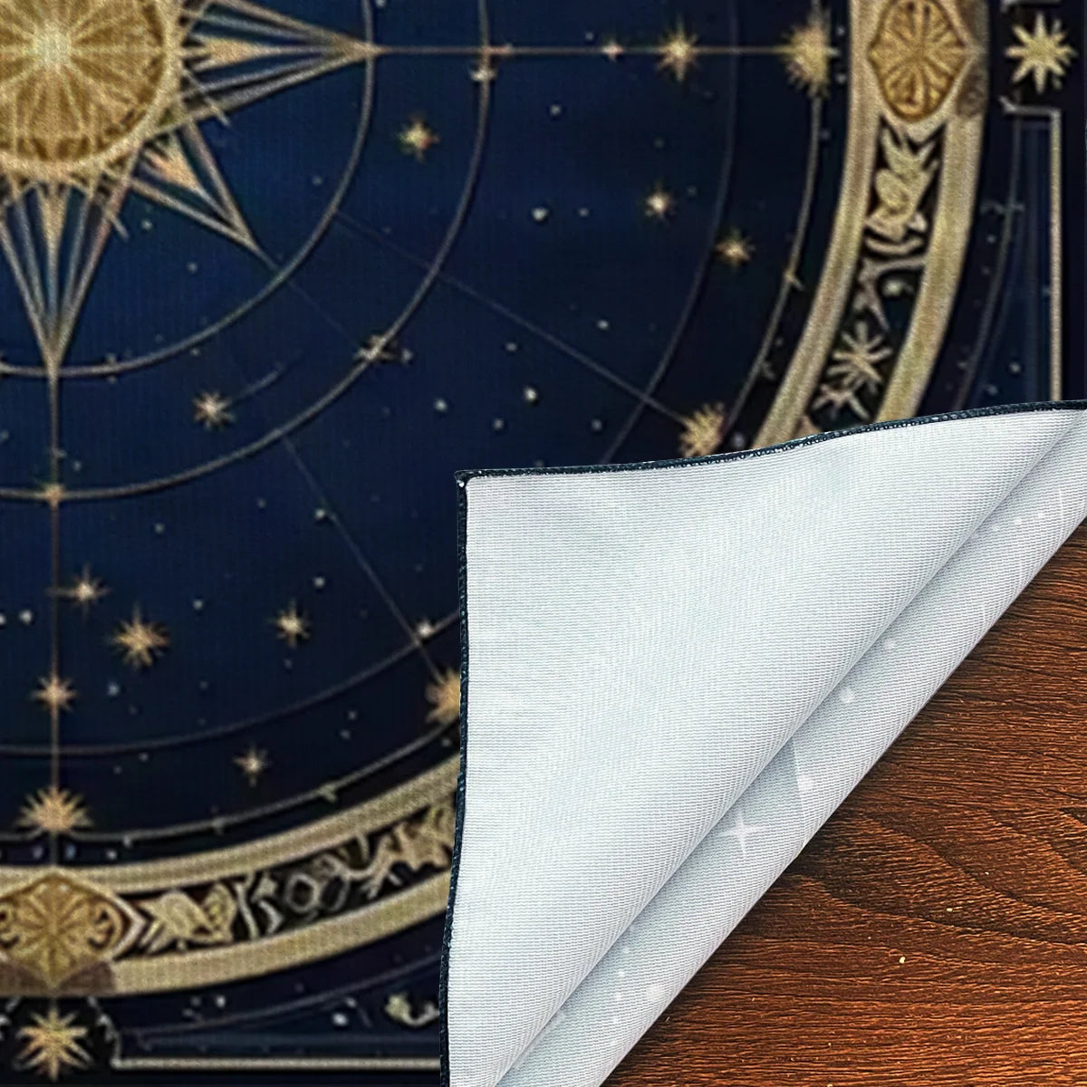 🃏 Star Map Tarot Tablecloth – Polyester Astrology Array Board Altar Cloth for Tarot Enthusiasts, Zodiac Rituals & Celestial Home Decor