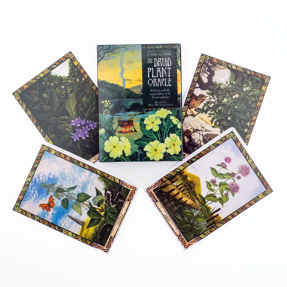 The Druid Plant Oracle – 39-Card Deck Featuring Magical Flora of The Druid Tradition with Guidebook for Divination & Board Games