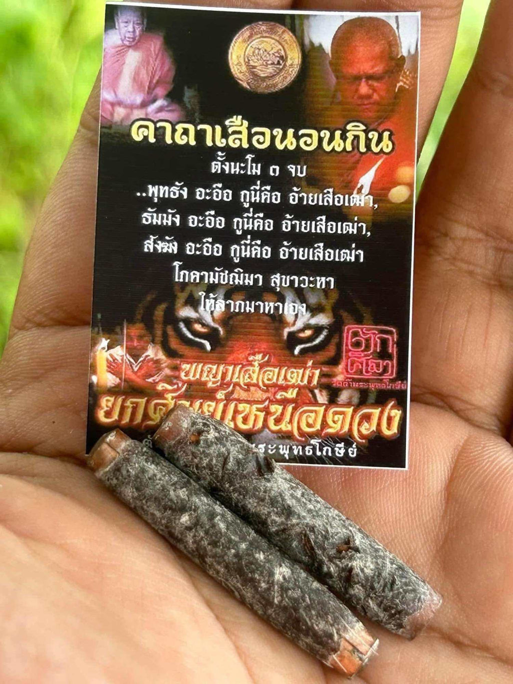 🌟 Legendary Takrut Phaya Suea Thao Non Kin﻿ Amulet by Phra Ajarn Prasuti – Master of the Ancient “Sleeping Tiger” Mystical Tradition from Wat Nai Tao, Trang 🌟 Default Title