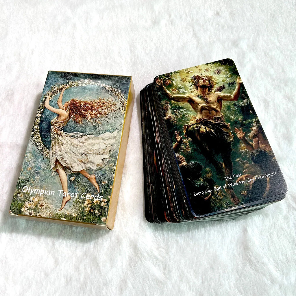 🏺 Greek Mythology Tarot Deck – 78 Cards (70x120mm) | Classic Divination & Rune Board Game with Innovative Illustrations Default Title