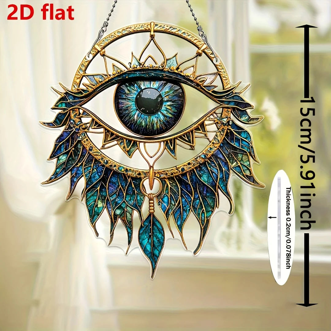 🧿 1Pc Evil Eyes Hanging Decoration – Wind Chime Pendant & Suncatcher for Home, Garden & Car Décor | Protective Ornament | Free Shipping