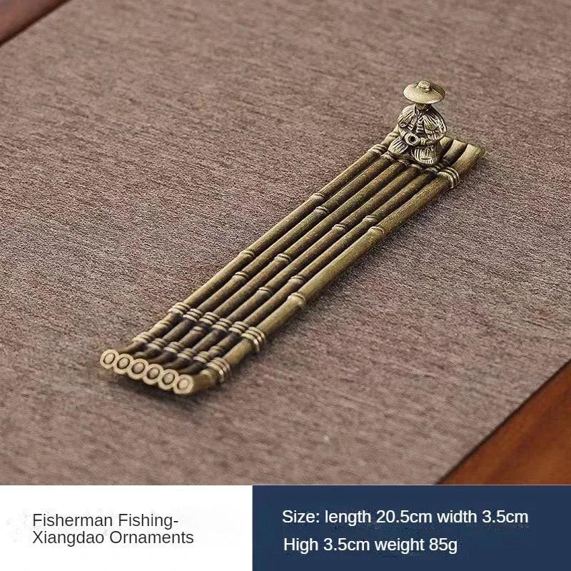 🚣‍♂️ Japanese Style Incense Holder – Old Men Fishing Boat Design | Aromatherapy Stick Burner & Zen Home Decor Ornament | Free Shipping B